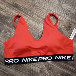 Nike Pro Red Sports Bra Sz XL NWOT